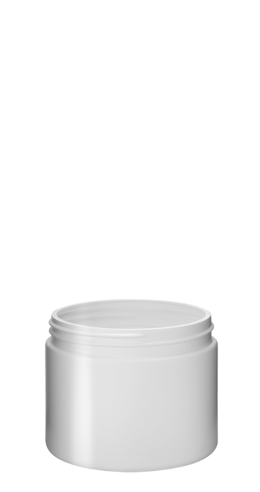 Pot cylindrique 500ml 100CT HDPE blanc